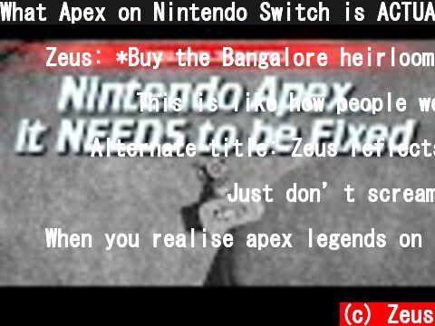 What Apex on Nintendo Switch is ACTUALLY LIKE..  (c) Zeus